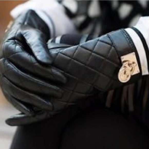 Michael Kors Leather Gloves - Picture 2 of 3